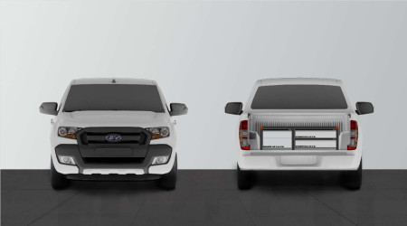 Dobbeltgulv Ranger & Amarok NO TRIM 3 kasser H:360 mm