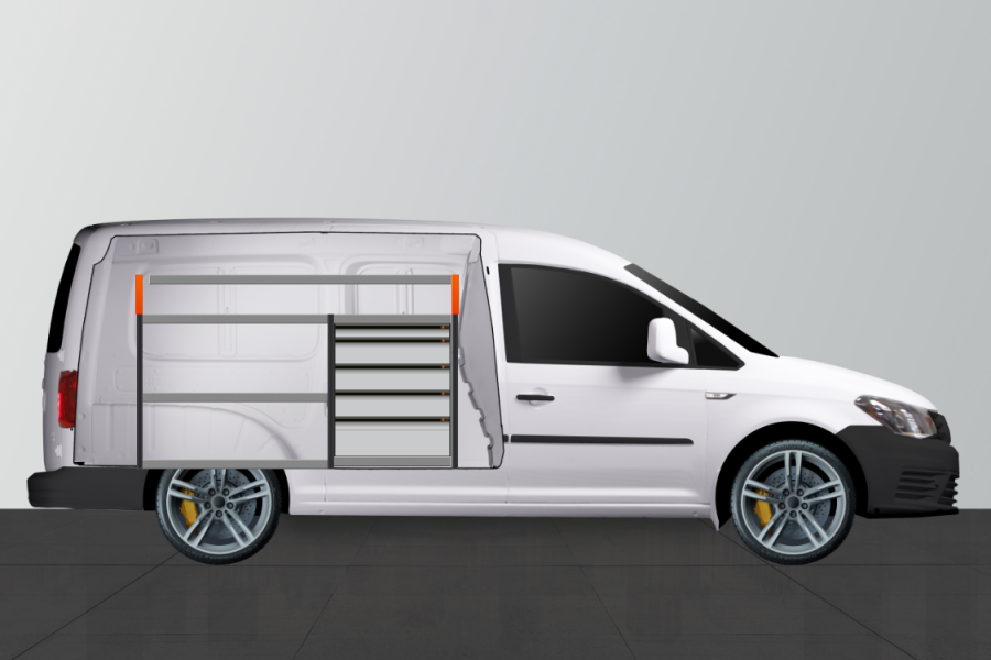 bilindretning VW Caddy Standard | Work System