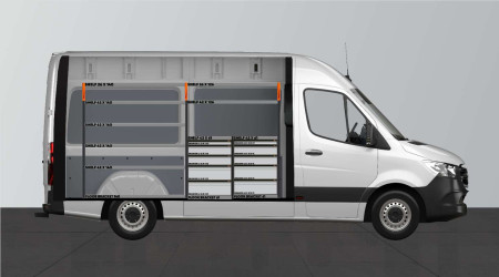 V-MAX Bilindretning til Mercedes Sprinter Standard L2H2