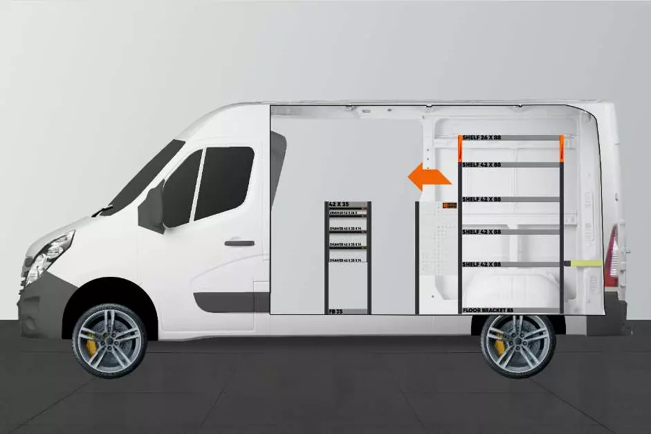 LD42 bilindretning Renault Master